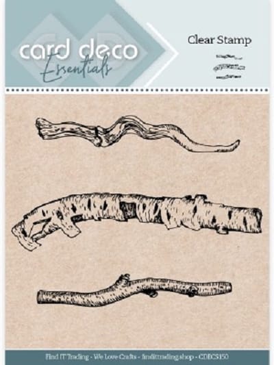 Card Deco Essentials - Clear Stamp - Birch Trunk