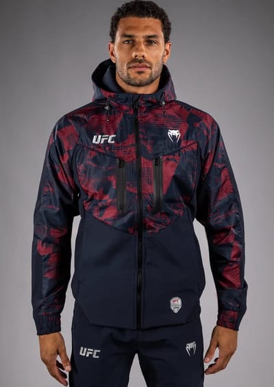 UFC Zenith x Venum Authentic Fight Week Zip Hoodie Navy Blauw - Burgundy - XL