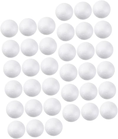 Schuimballen Knutselen - Ambachtelijke Bollen - DIY Projecten - Lichtgewicht Materiaal - 4x4x4 cm - Wit