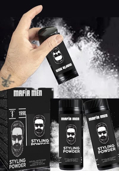 Haar Styling Poeder Wax- Haarpoeder- Volumepoeder- Texture Powder Wax- Volume- Mannen- Vrouwen- Haar opsteken Volumepoeder- Medium Hold MAFIA MEN