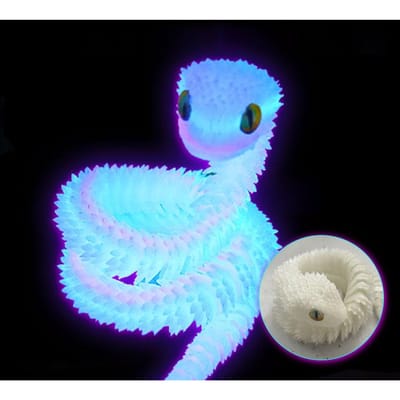 3D Geprinte Slang Beweegbare Gewrichten Simulatie Slang Figuur Creatief Huis Kantoor Bureau Ornament Nieuw Cadeaus Ambachten Cadeau 45cm
