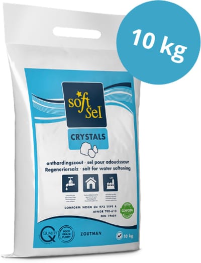 Soft-Sel Zoutkristallen 10 kg - Onthardingszout - Zout waterontharder - Regeneratiezout - waterverzachter zout