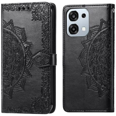 imoshion Hoesje - Geschikt voor Oppo A6 Pro (5G) - Mandala Bookcase - Zwart