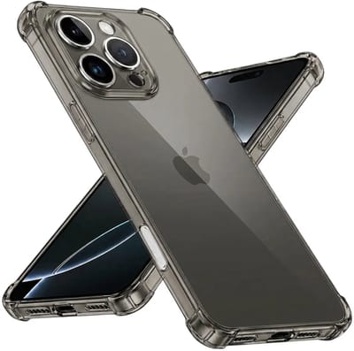 Hoesje geschikt voor Apple iPhone 16 Pro - Techsuit Shockproof Silicone Back Cover - Zwart