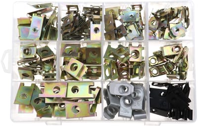 MTTproducts- U-Clips 150 Stuks - Bevestigingsclips Auto - Montageclips - Klinknagels - Metalen U-Moeren - 11 Verschillende Maten