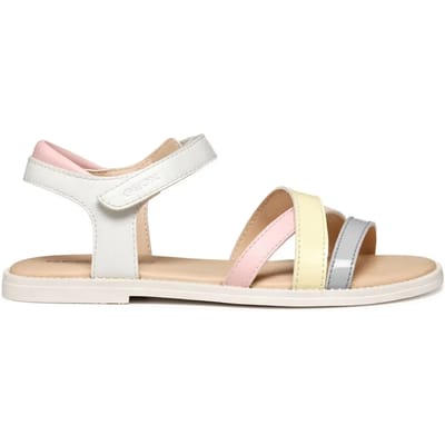 GEOX SANDAL KARLY MEISJES Sandalen - WIT/LILA - Maat 24