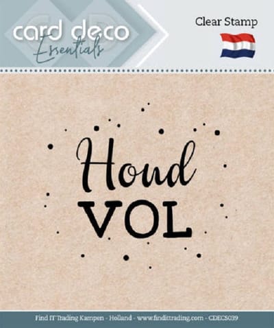 Card Deco Essentials - Clear Stamps - Houd vol