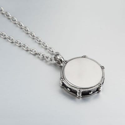 Heren Mode Kettingen Muziek Los Collares Rockers Jazz Band Drum Drummers 316l Roestvrij Staal Ketting Ketting Hanger Sieraden zilver