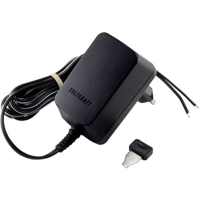 VOLTCRAFT SNG-600N-OW Stekkernetvoeding, instelbaar 0.6 A 7.2 W Uitgangsspanning regelbaar, Open kabeleinden