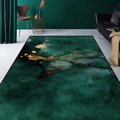 Moderne Licht Luxe Tapijten voor Woonkamer Groot Oppervlak Groen Tapijt Hal Bank Slaapkamer Vloermat Kamer Deuropening Bedzijde Zacht Kleed 80*120cm