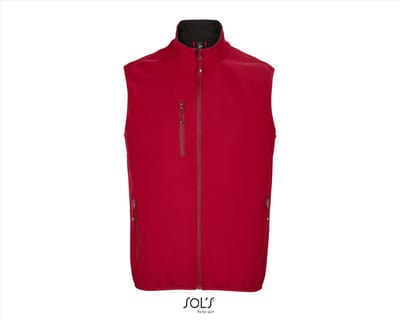 SOL'S Men´s Falcon Zipped Softshell Bodywarmer L03825 - Pepper Red - 3XL