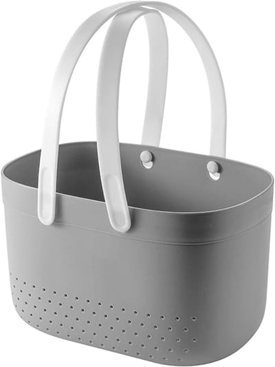 Praktische Opbergruimte voor Schoonmaakbenodigdheden, Draagbare Organizer voor de Douche, Ruime Plastic Mand met Ventilatiegaten voor Badkamer en Keuken