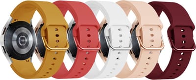 Smartwatch bandjes - 5 pack - Geschikt voor Samsung Galaxy Watch 5 (incl. Pro) en Galaxy Watch 4 - Siliconen - Fungus - #1