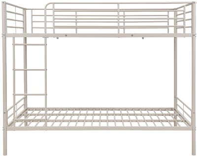 Vente-unique Stapelbed metaal beige 120 x 190 cm