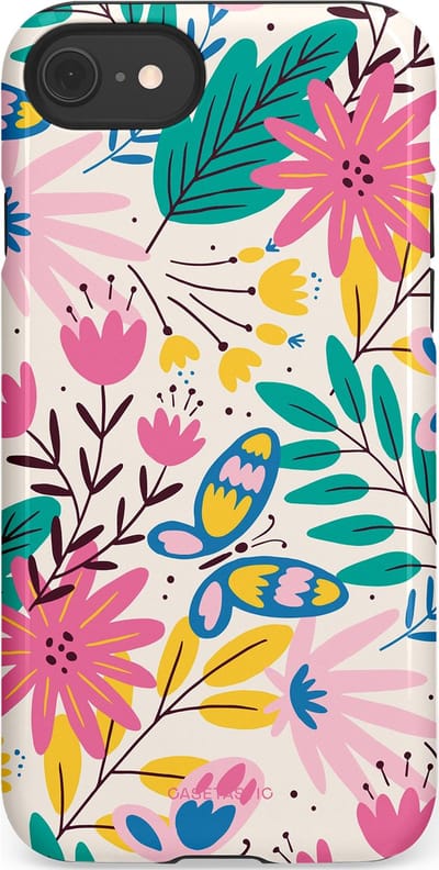 Casetastic Hoesje Geschikt voor Apple iPhone 7/8/SE - Stijlvolle Beschermende Duo-layer Case - Lente Leven