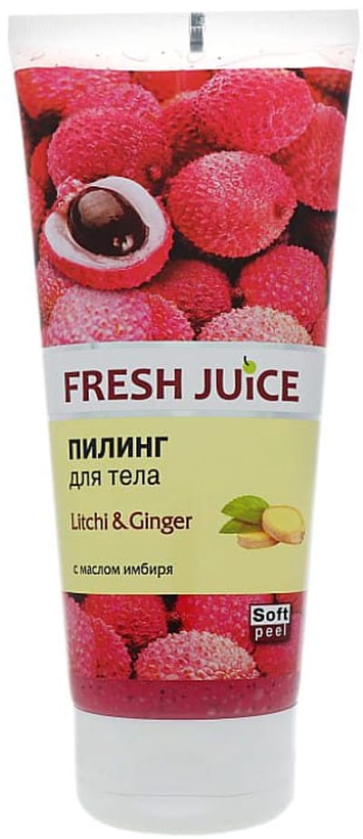 Natuurlijke zoetheid lichaam peeling met Lychee - papaja en kokos poeder - zijdezachte en stralende huid 200ml