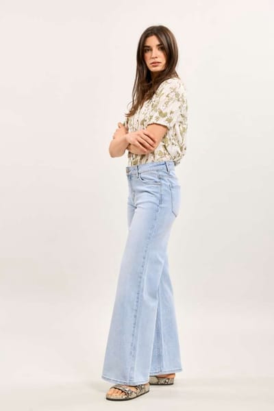 Toxik3 - Jeans wide leg bleached