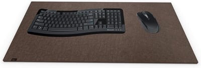 XXL Bureauonderlegger Vilt Bruin (80x40cm) Zacht en Comfortabel