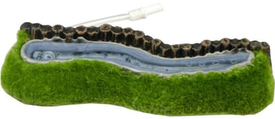 Aqua Nova Aquarium Decoratie met Luchtpomp Aansluiting (16x5 cm)