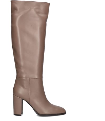LINA LOCCHI At 161 Laarzen - Leer - Dames - Taupe - Maat 42