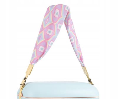 Polarbox Retro Textiel Koelbox Band Geel - Luxe Leren Accent