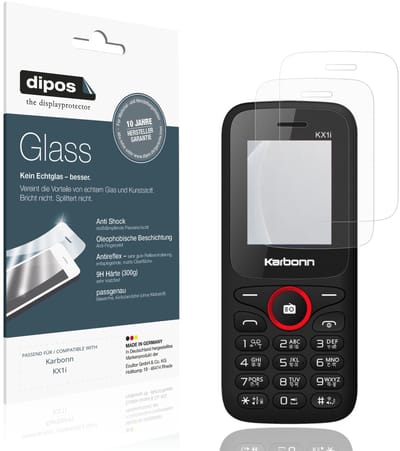 dipos – 2x Matte Pantserfolie geschikt voor Karbonn KX1i | 9H Screenprotector