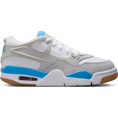Air Jordan 4 RM GS University Blue Kindersneakers Wit Neutraal-Grijs FQ7938-104 37.5