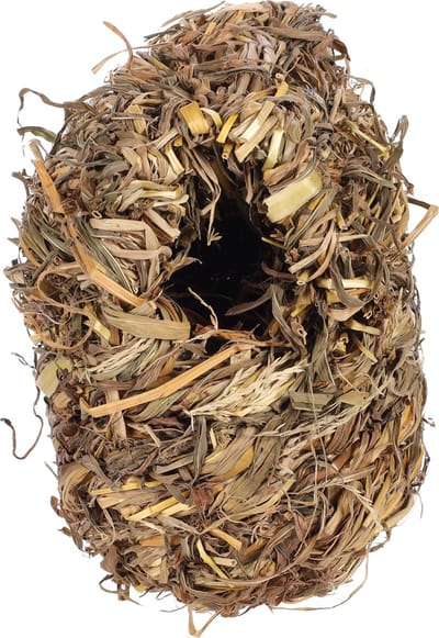 Flamingo Vogelbroednest Exoten Stro - Bruin - 8 x 8 x 12 cm