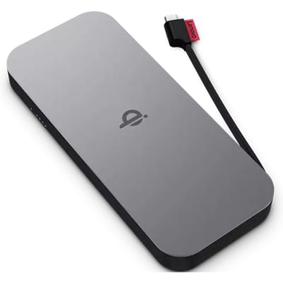 Lenovo 40ALLG1WWW powerbank Lithium-Ion (Li-Ion) 10000 mAh Draadloos opladen Zwart