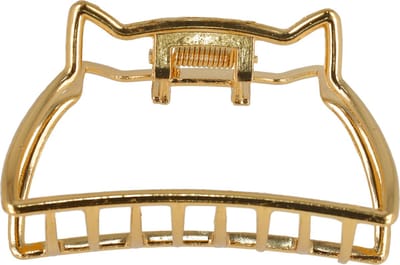 Haarsoires Haarspeld Haarklem 7cm – Kat Vorm – Metaal – Goud