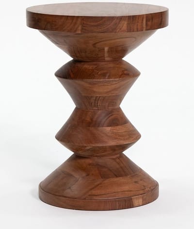 Sissy-Boy - Houten bijzettafel chess - Unieke vorm - Donker hout