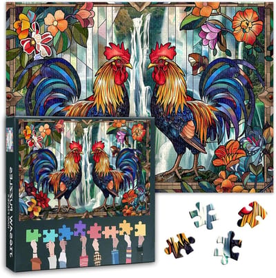 Puzzel 1000 stukjes - Volwassenen puzzel - Ontspanning thuis - Inclusief A4 poster - 70 x 50 cm - Glazen waterval