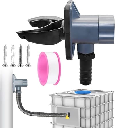 Efficiënte regenwatercollector voor dakoppervlakken tot 80 m², DN 70-100 mm, duurzaam en eenvoudig te installeren