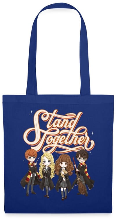 Harry Potter Geanimeerde Personages Stand Together Tas Van Stof Schoudertas