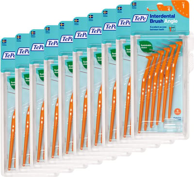 TePe - Angle Interdentale Ragers 0,45 mm Oranje - 10 x 6 stuks - Voordeelverpakking