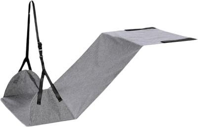 Vliegtuig Voethangmat - Vliegtuig Beensteun - Reis Comfort - Verstelbare Hoogte - 100 x 45 cm - Zwart