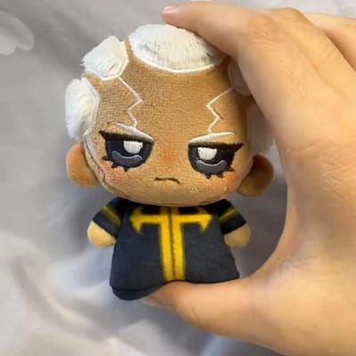 10 Cm Enrico Pucci Anime Pluche Knuffels Knuffels Speelgoed Cartoon Nunu Lichaamsfiguren Cosplay Hanger Verjaardag Kerstcadeau Kerst brown