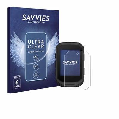 Savvies - Screenprotector voor Garmin Edge MTB - Folie Beschermfolie transparant 6 Stuks