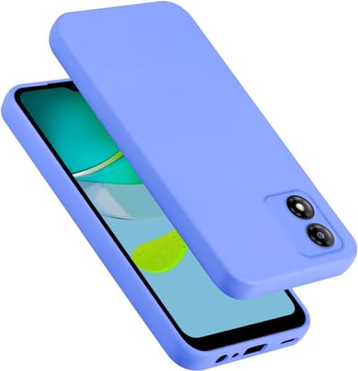 Cadorabo Hoesje geschikt voor Motorola Moto E13 in LIQUID LICHT PAARS - Beschermhoes gemaakt van flexibel TPU silicone Case Cover
