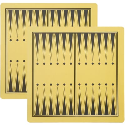 2 Stuks Houten Tweezijdig Schaakbord Backgammon Dubbel Doel Damspel Accessoire beige