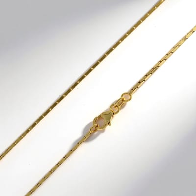 Cavill - Zilveren Ketting 925 Sterling Zilver Verguld - 45 cm - Klassiek Elegant Design - Dames Halsketting - Tijdloze Zilveren Sieraad