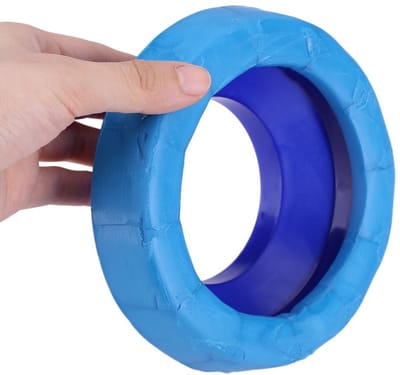 Dailygoods- Toiletflens geurremmend - Afdichtring - Reparatieset - ABS-kunststof - Binnendiameter 88 mm - Hoogte 45 mm - Gewicht 278 g
