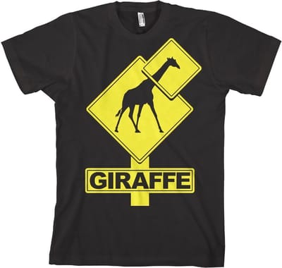 Hybris T-shirt met giraf-logo, zwart