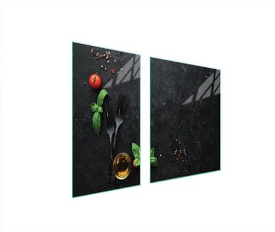 TMK ArtDeko - Glas Beschermer Plaat - 90x52 cm - Sla - Veilige Kitchen