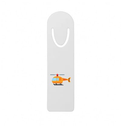 Hacebo® - Helicopter metalen boekenlegger - Piloot - Helicopterpiloot - piloot - rotorvliegtuig Bladwijzer boekenleggers - 12.7 cm x 3.2cm