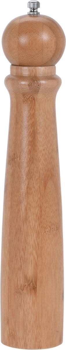 Bamboe houten pepermolen/zoutmolen 31 cm - Pepermaler/zoutmaler - Kruiden en specerijen vermalen vermalers