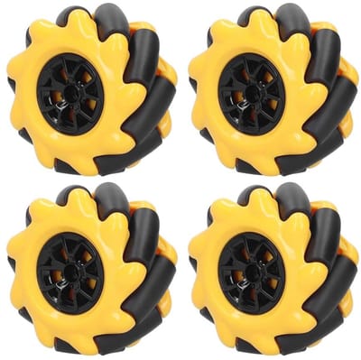 Dailygoods- Mechanische Wielen 60mm - Omnidirectionele Wielen - Lichtgewicht - Energiezuinig - Voor Mobiele Robots - Flexibele Beweging - Robotwielen