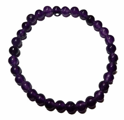 Amethist Elastische Armband 6 mm.