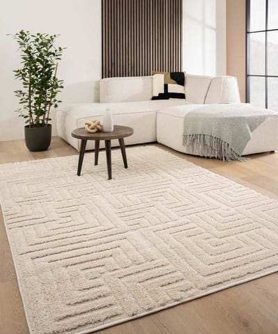Scandinavisch vloerkleed - Arc Shade crème 80x150