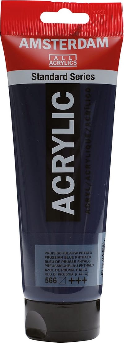 Acrylverf - 566 Pruisischblauw Phtalo - Amsterdam - 250 ml
